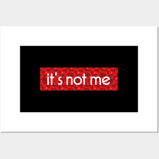 it`s not me Posters and Art